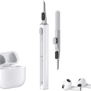 Cleaner Kit for Airpods Pro 1 2 3 Multi-Function Cleaning Pen with Soft Brush Flocking Sponge for Bluetooth Earphones