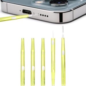 5pcs Phone Cleaning Brushes, Bristles & Hook Double-Sided Mini Cleaning Brush Kit Anti-Clogging Charging Port USB C