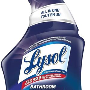 Lysol Bathroom Power Cleaner, All in One, Disinfectant Bathroom Foam Cleaner,650mL